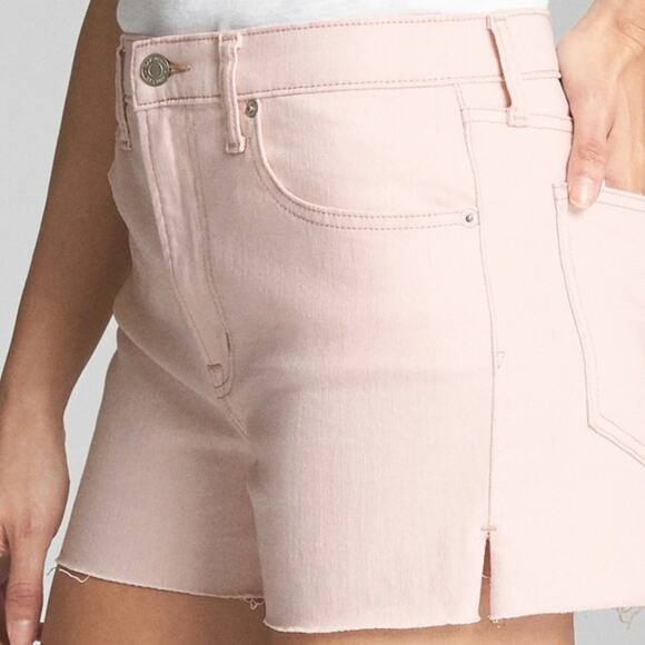 GAP Light Pink High Rise 3" Denim Shorts - Picture 7 of 8